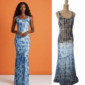 Lauren Ralph Lauren Maxi Dress Sequin Tie Dye Sleeveless Size 4/6